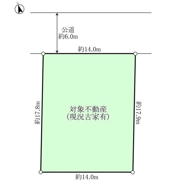 Compartment figure. Land price 24,800,000 yen, Land area 251.85 sq m