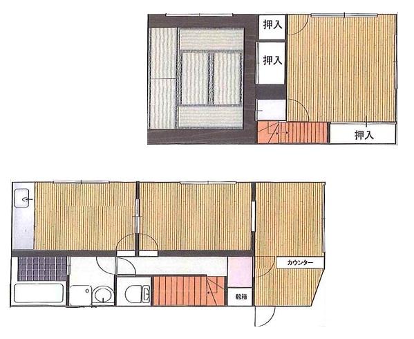 Floor plan. 7.8 million yen, 4DK, Land area 92.99 sq m , Building area 55.78 sq m