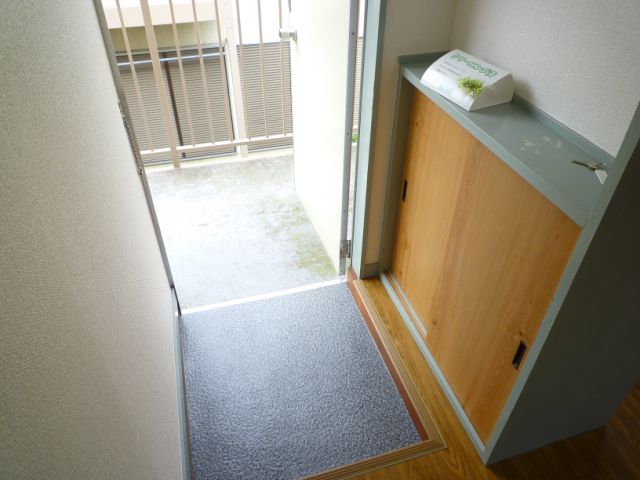 Entrance. Clean entrance with shoe rack with