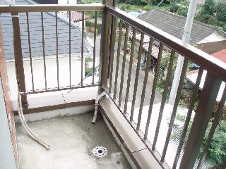 Balcony. Veranda Hoseru of laundry