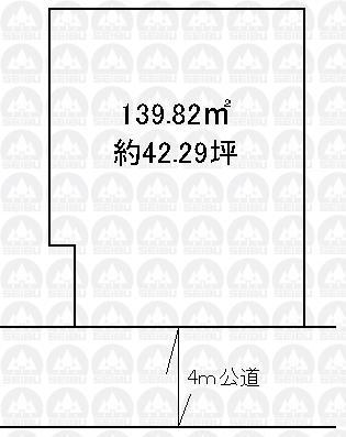 Compartment figure. Land price 24,800,000 yen, Land area 139.82 sq m