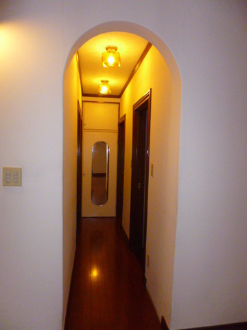 Other. Corridor entrance from the living room. The back is housed. 