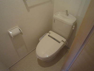 Toilet. Bidet equipped