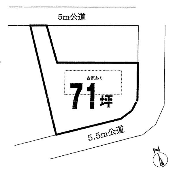 Compartment figure. Land price 21,800,000 yen, Land area 237.38 sq m