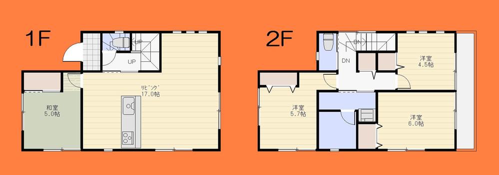 Floor plan. 24,800,000 yen, 4LDK, Land area 112.43 sq m , Building area 87.48 sq m