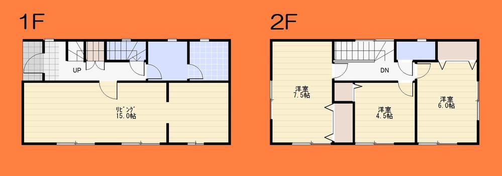 Floor plan. 22,800,000 yen, 3LDK, Land area 104.15 sq m , Building area 79.38 sq m Floor
