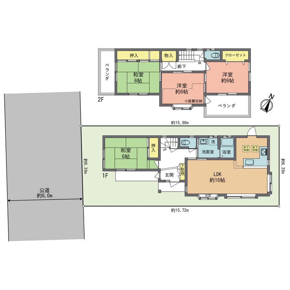 Floor plan. 25,800,000 yen, 4LDK, Land area 101 sq m , Building area 96.18 sq m