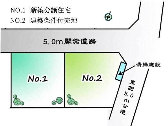 Compartment figure. Land price 28.8 million yen, Land area 138.21 sq m Higashikurume Minamisawa 3-chome No. 2 place Compartment Figure
