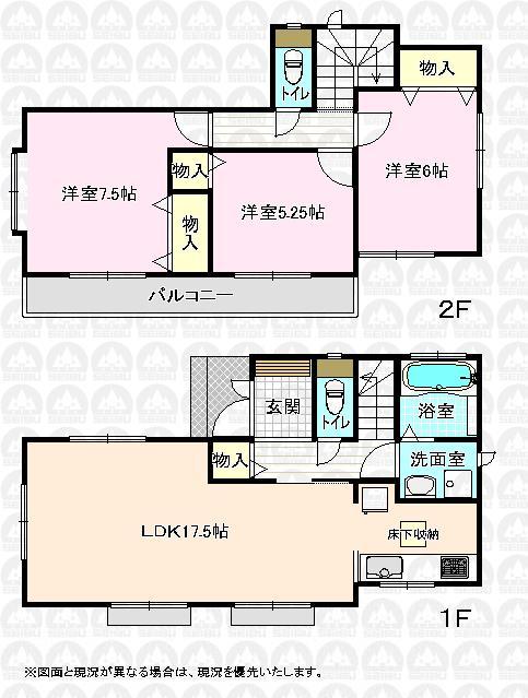 Floor plan. (D Building), Price 41,300,000 yen, 3LDK, Land area 110.67 sq m , Building area 86.52 sq m
