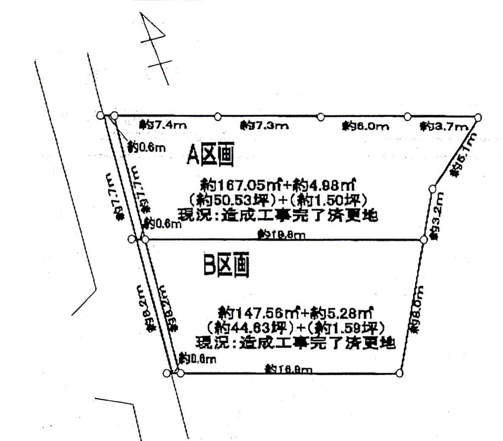Compartment figure. Land price 30,800,000 yen, Land area 167.05 sq m