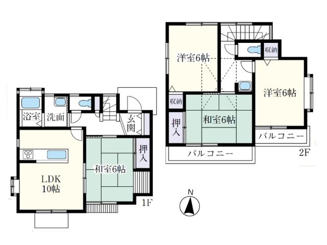 Floor plan. 26,800,000 yen, 4LDK, Land area 110.61 sq m , Building area 83.45 sq m Higashikurume Yanagikubo 2-chome, floor plan