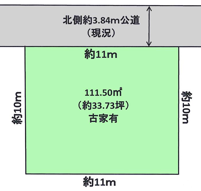 Compartment figure. Land price 22,800,000 yen, Land area 111.5 sq m