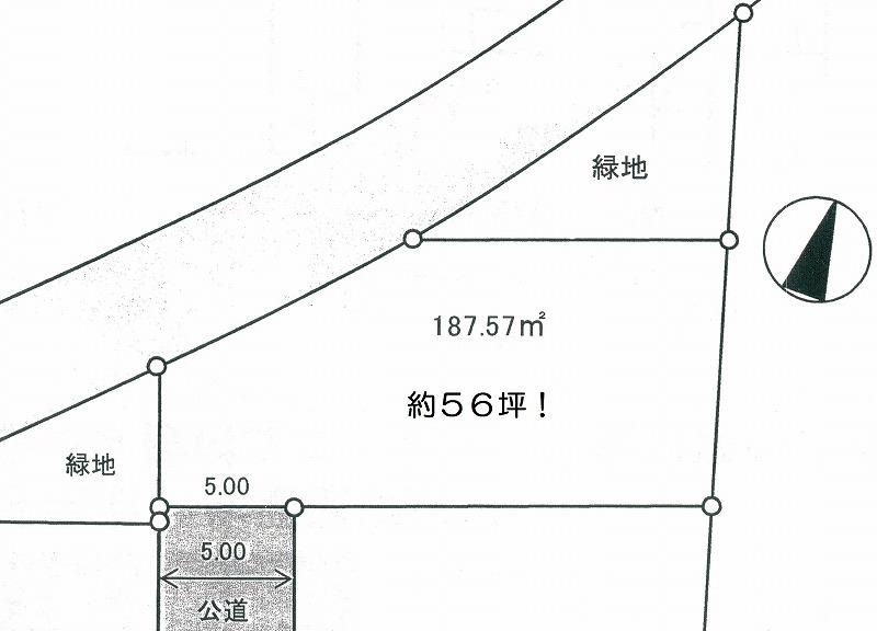 Compartment figure. Land price 42,300,000 yen, Land area 187.57 sq m compartment view