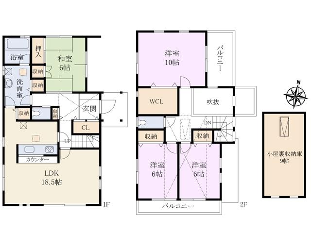 Floor plan. 48,800,000 yen, 4LDK, Land area 167.55 sq m , Building area 127.51 sq m Maezawa 1-chome floor plan