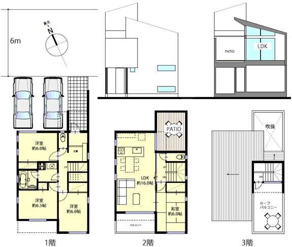 Floor plan. 48,800,000 yen, 4LDK, Land area 131.76 sq m , Building area 105.16 sq m