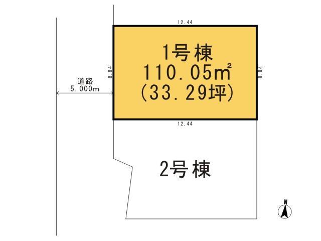 Compartment figure. Land price 28.8 million yen, Land area 110.05 sq m