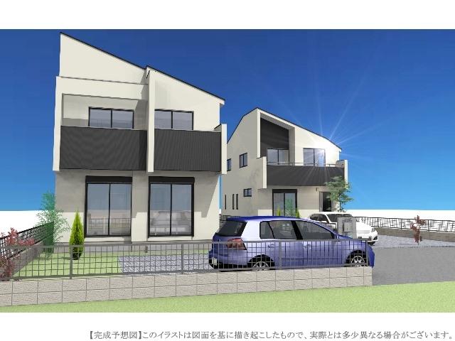Local appearance photo. Higashikurume Minamisawa 3-chome Rendering (Building 2: left)