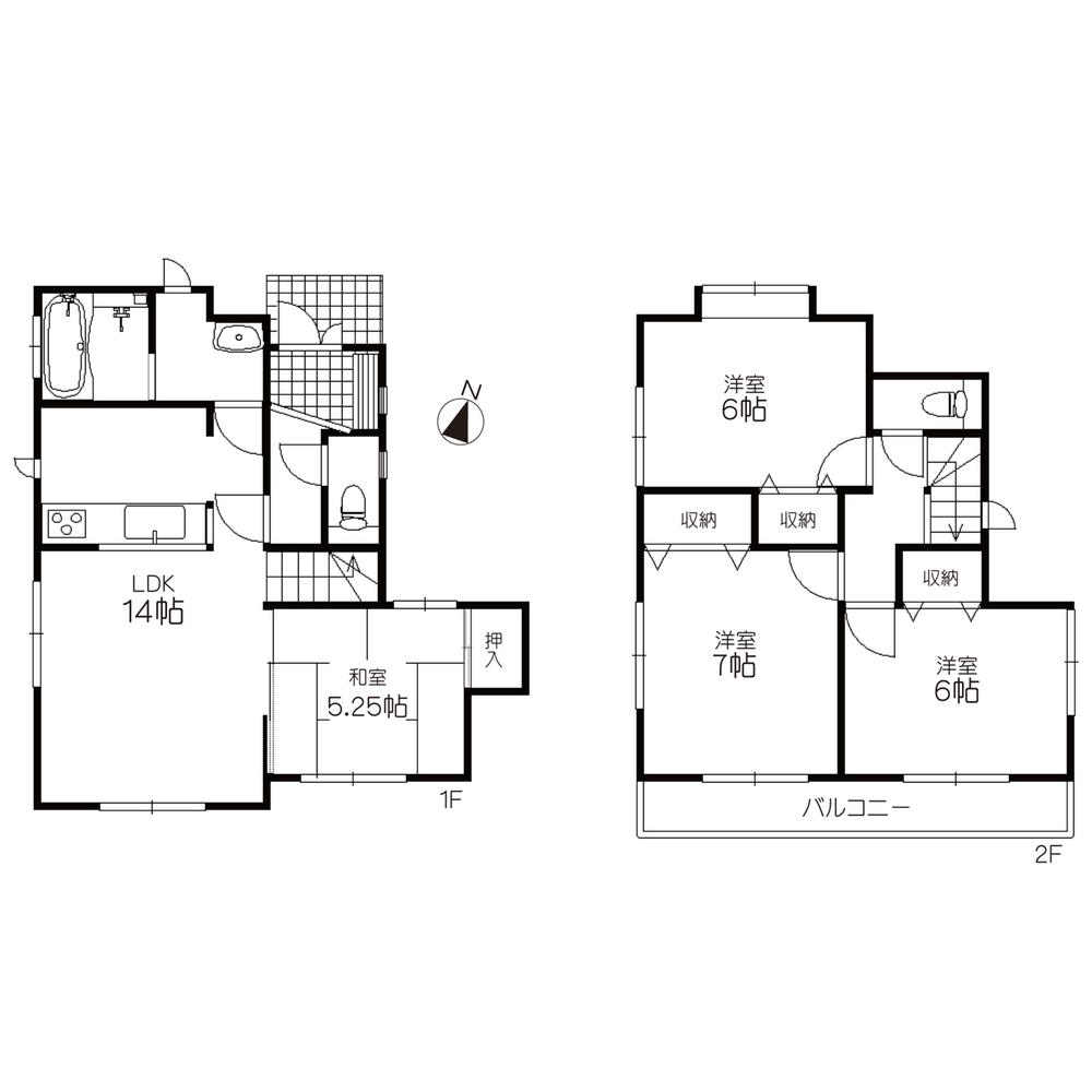 Floor plan. 37,800,000 yen, 4LDK, Land area 117.56 sq m , Building area 88.59 sq m