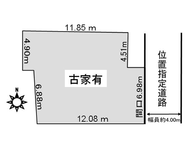 Compartment figure. Land price 34,900,000 yen, Land area 140.23 sq m Higashi Kurume City center-cho 1-chome compartment view