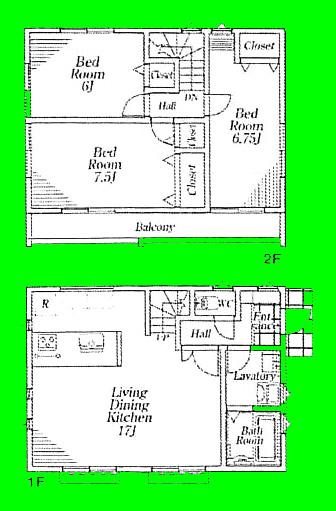 Floor plan. (3), Price 42,800,000 yen, 3LDK, Land area 138.36 sq m , Building area 82.62 sq m