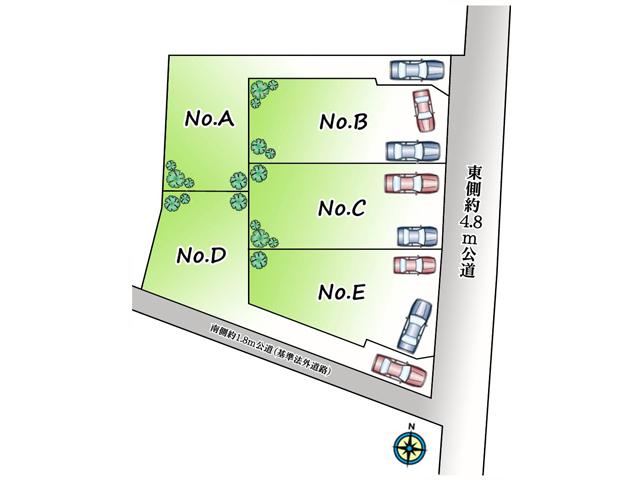 The entire compartment Figure. Higashikurume Koyama 2-chome compartment view