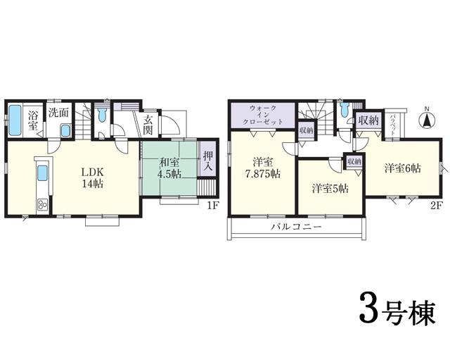 Floor plan. Higashi Kurume Municipal to the first elementary school 820m