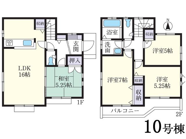 Floor plan. Rendering (1 Building ~ 7 Building)