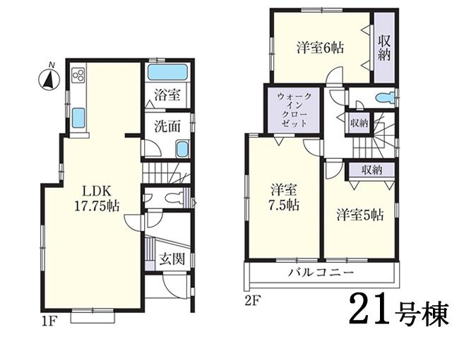 Floor plan. Higashi Kurume Municipal to the first elementary school 820m