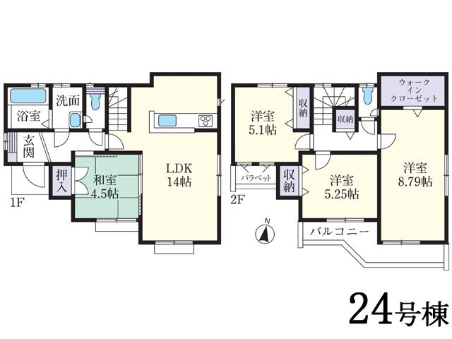 Floor plan. Rendering (1 Building ~ 7 Building)