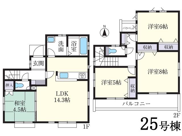 Floor plan. Higashi Kurume Municipal to the first elementary school 820m