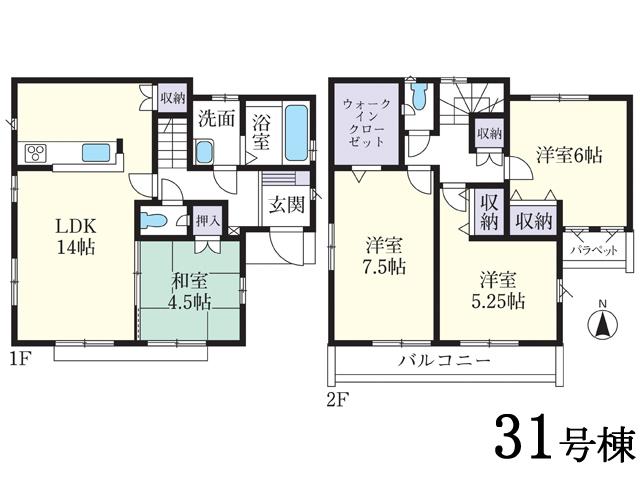 Floor plan. Rendering (1 Building ~ 7 Building)