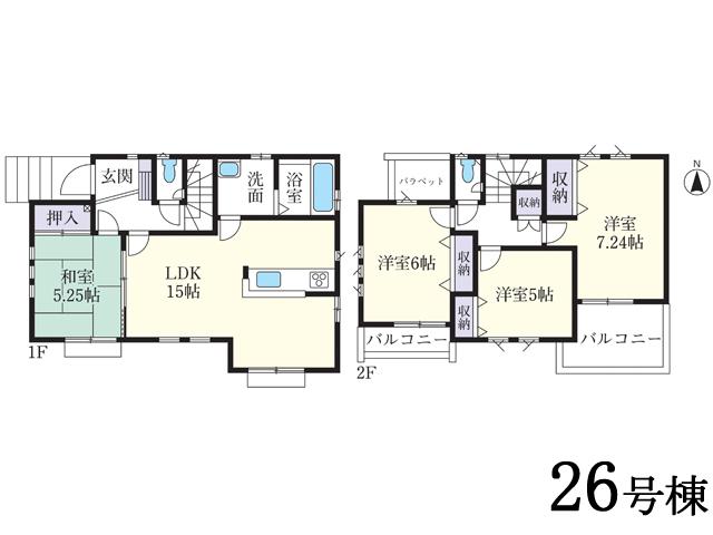 Floor plan. Higashi Kurume Municipal to the first elementary school 820m