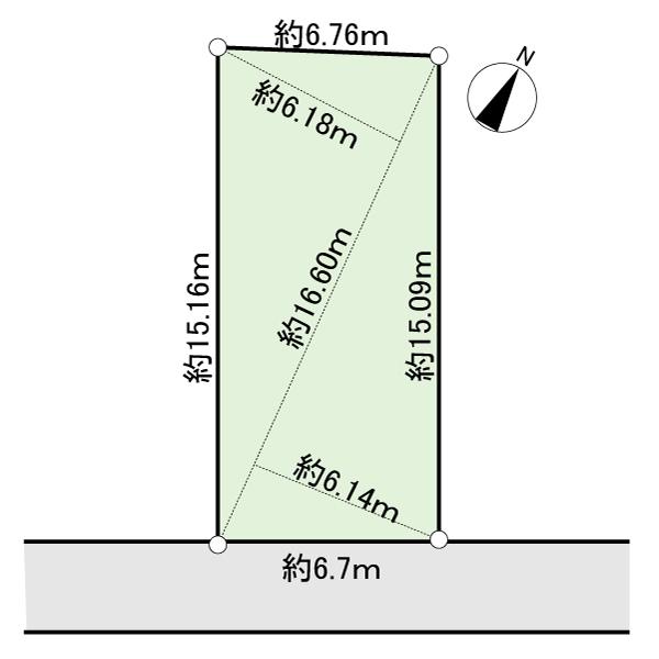 Compartment figure. Land price 19,800,000 yen, Land area 78.11 sq m