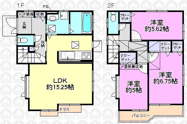 Floor plan. 29,900,000 yen, 3LDK, Land area 104.11 sq m , Building area 82.2 sq m