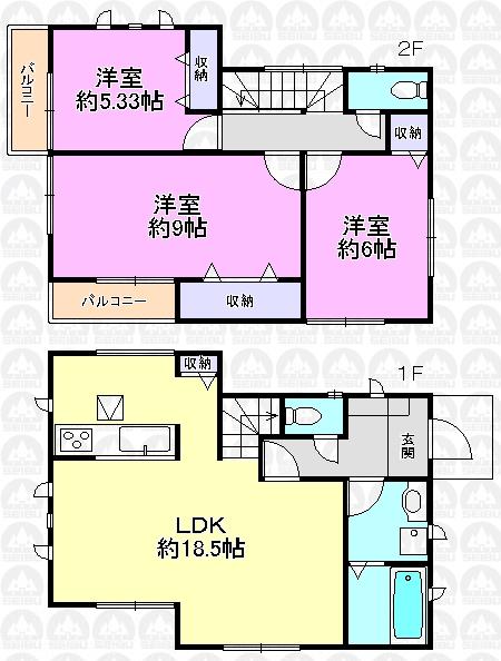 Floor plan. 930m until Kasei elementary school