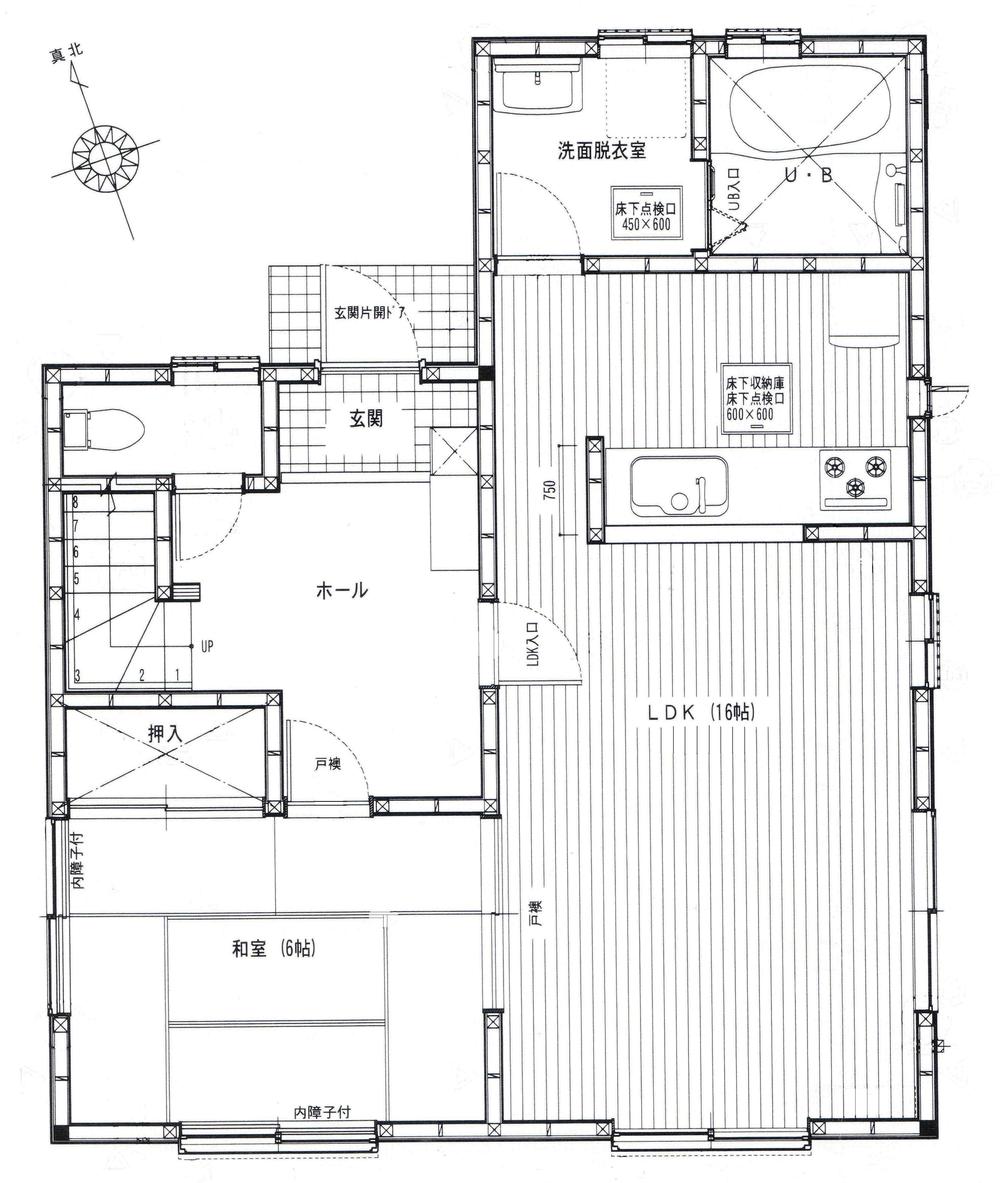 Floor plan. 31,800,000 yen, 4LDK, Land area 123.03 sq m , Building area 105.99 sq m 1 floor