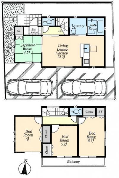 Floor plan. 29,800,000 yen, 4LDK, Land area 102.3 sq m , Building area 81.8 sq m
