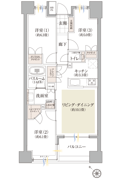 Floor: 3LDK + WIC, the occupied area: 68.16 sq m, Price: TBD