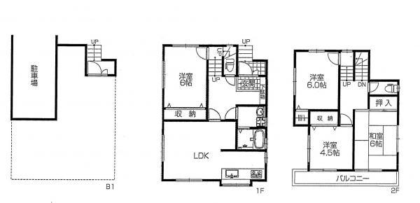Floor plan. 18,800,000 yen, 4LDK, Land area 69.76 sq m , Building area 102.74 sq m