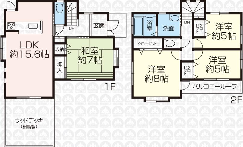 Floor plan. 32,800,000 yen, 4LDK, Land area 126.09 sq m , Building area 97.08 sq m