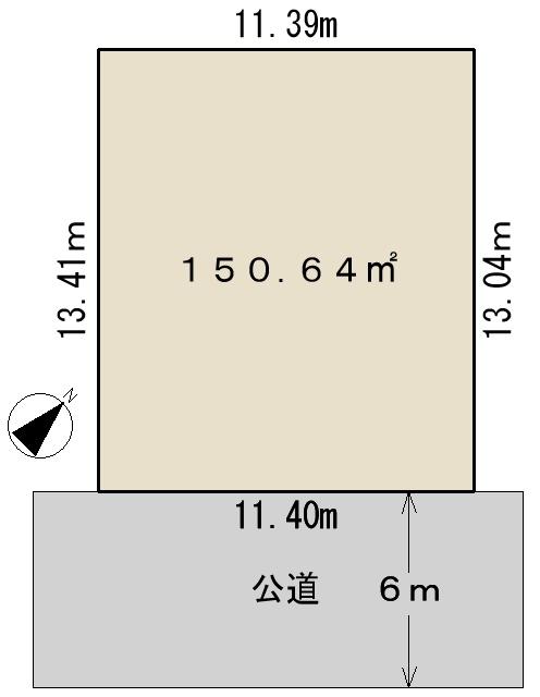 Compartment figure. Land price 24,800,000 yen, Land area 150.64 sq m