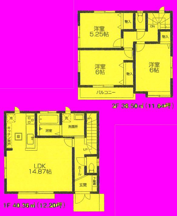 Floor plan. (A), Price 35,800,000 yen, 3LDK, Land area 113.97 sq m , Building area 78.86 sq m