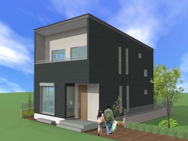 (Building 2) is the appearance of Rendering chic color. . (Building 2) Rendering