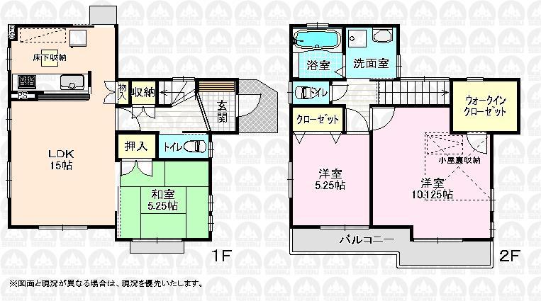 Floor plan. 33,800,000 yen, 3LDK, Land area 110 sq m , Building area 87.56 sq m