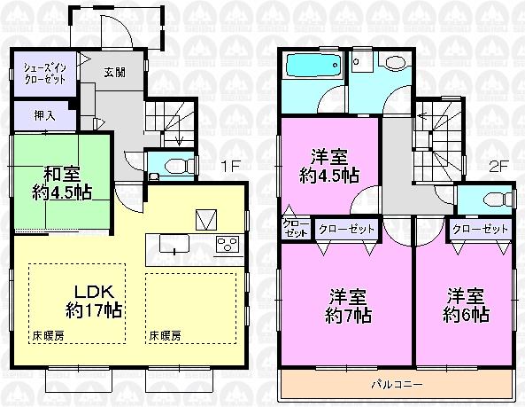 Floor plan. (31 Building), Price 46,800,000 yen, 4LDK, Land area 120.58 sq m , Building area 96.26 sq m