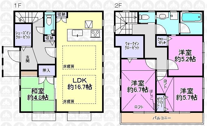 Floor plan. Higashimurayama Station East