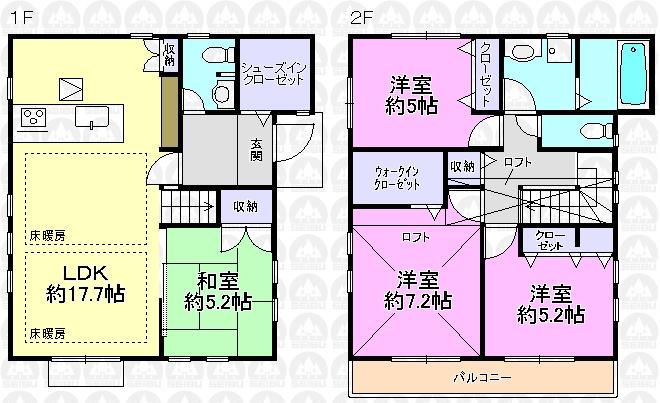 Floor plan. Higashimurayama Station East
