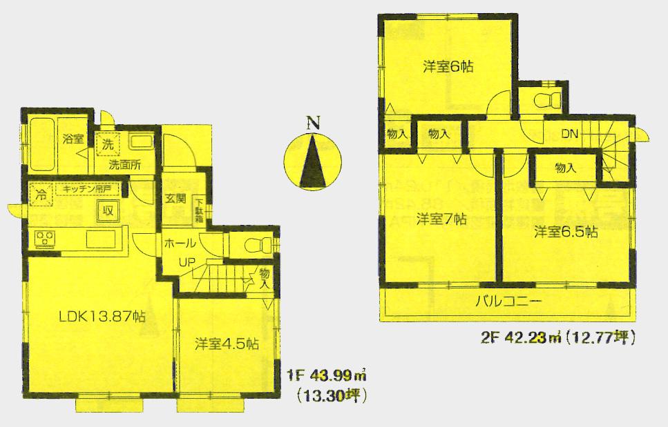 Floor plan. (D), Price 29,900,000 yen, 4LDK, Land area 110 sq m , Building area 86.22 sq m