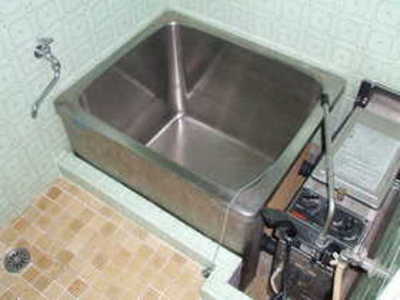 Bath. During renovation in hot water supply bus
