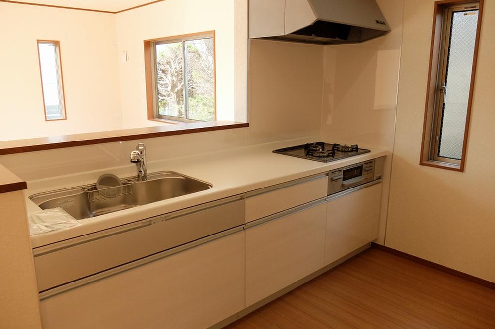 Kitchen. White kitchen with cleanliness